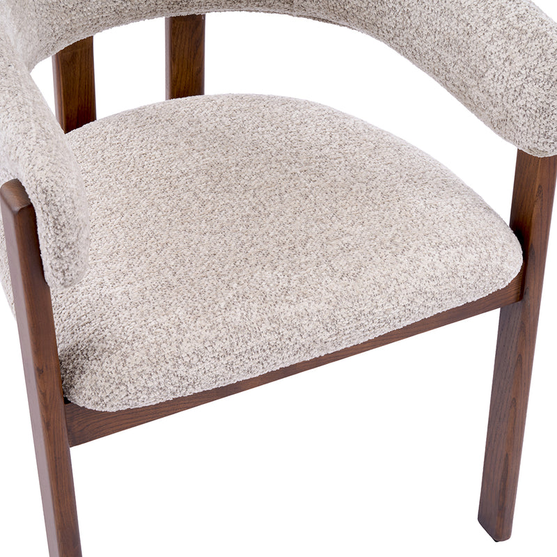 Eetkamerstoel Osaka Geweven Beige 60x54x77 cm-Eetkamerstoelen-LABEL51