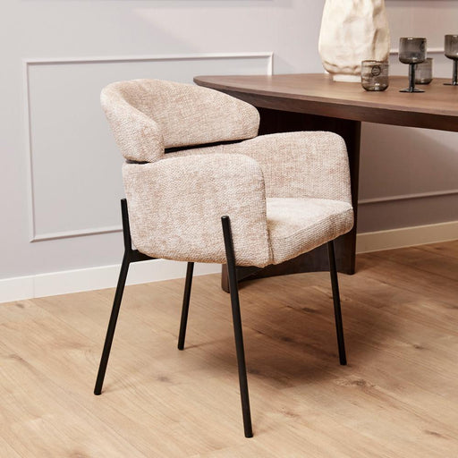 Eetkamerstoel Otis Beige 57x60.5x85 cm-Eetkamerstoelen-Starfurn