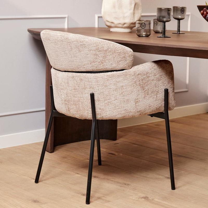 Eetkamerstoel Otis Beige 57x60.5x85 cm-Eetkamerstoelen-Starfurn