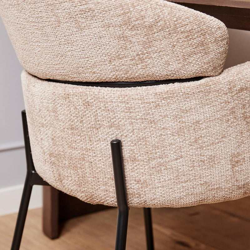 Eetkamerstoel Otis Beige 57x60.5x85 cm-Eetkamerstoelen-Starfurn
