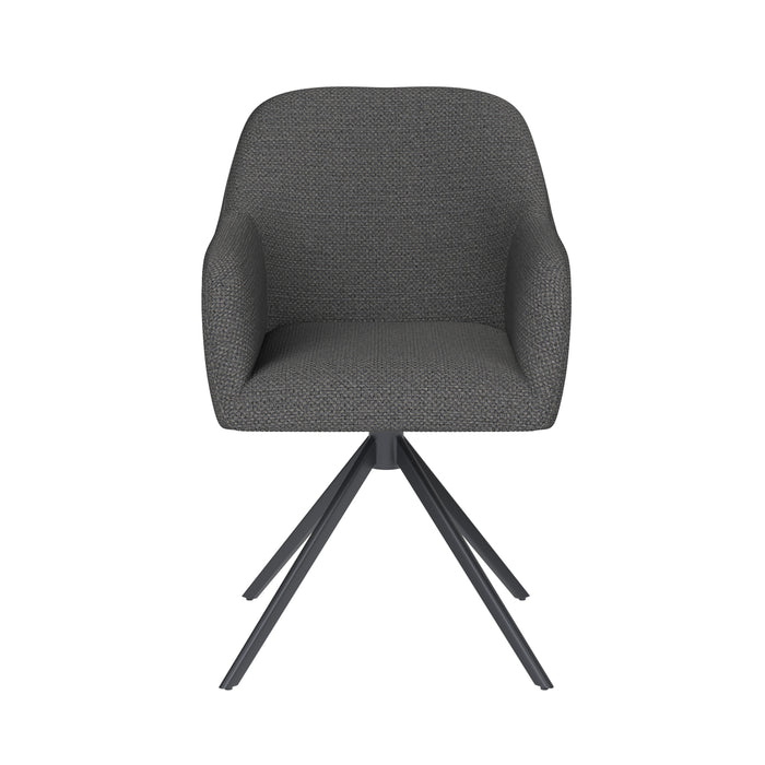 Eetkamerstoel Otis Polyester Grijs – productaanzicht