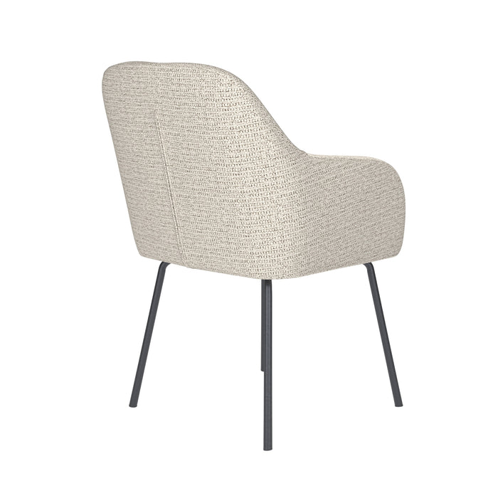 Eetkamerstoel Otis Polyester Off-white – productaanzicht 3