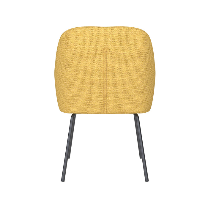Eetkamerstoel Otis Polyester Okergeel – productaanzicht 4