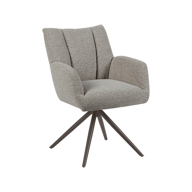 Eetkamerstoel Padua Mushroom Royal Boucle Brons Metalen-Eetkamerstoelen-LABEL51