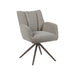 Eetkamerstoel Padua - Mushroom - Royal Boucle - Brons Metalen-Eetkamerstoelen-LABEL51