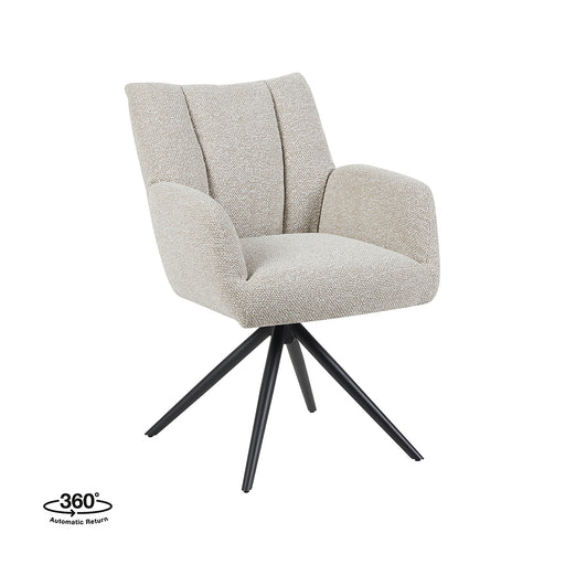 Eetkamerstoel Padua Naturel Royal Boucle Draaibaar 65x66x86 cm-Eetkamerstoelen-LABEL51
