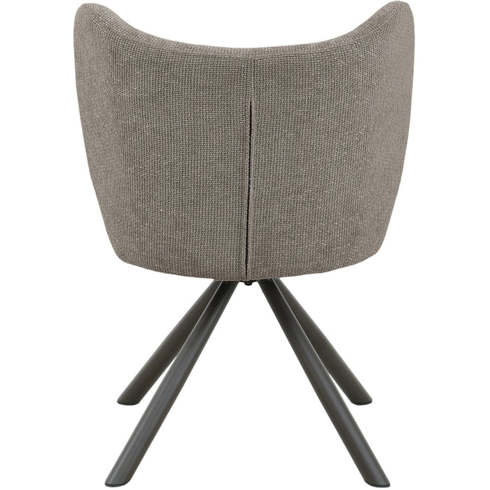 Eetkamerstoel Pebble Polyester Bruin-Eetkamerstoelen-PTMD