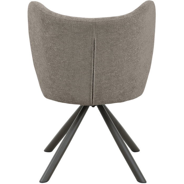 Eetkamerstoel Pebble Polyester Bruin-Eetkamerstoelen-PTMD