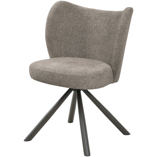 Eetkamerstoel Pebble Polyester Bruin-Eetkamerstoelen-PTMD