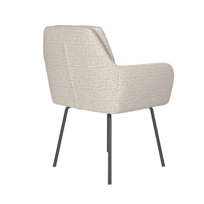 Eetkamerstoel Pete Polyester Off-white – productaanzicht 3