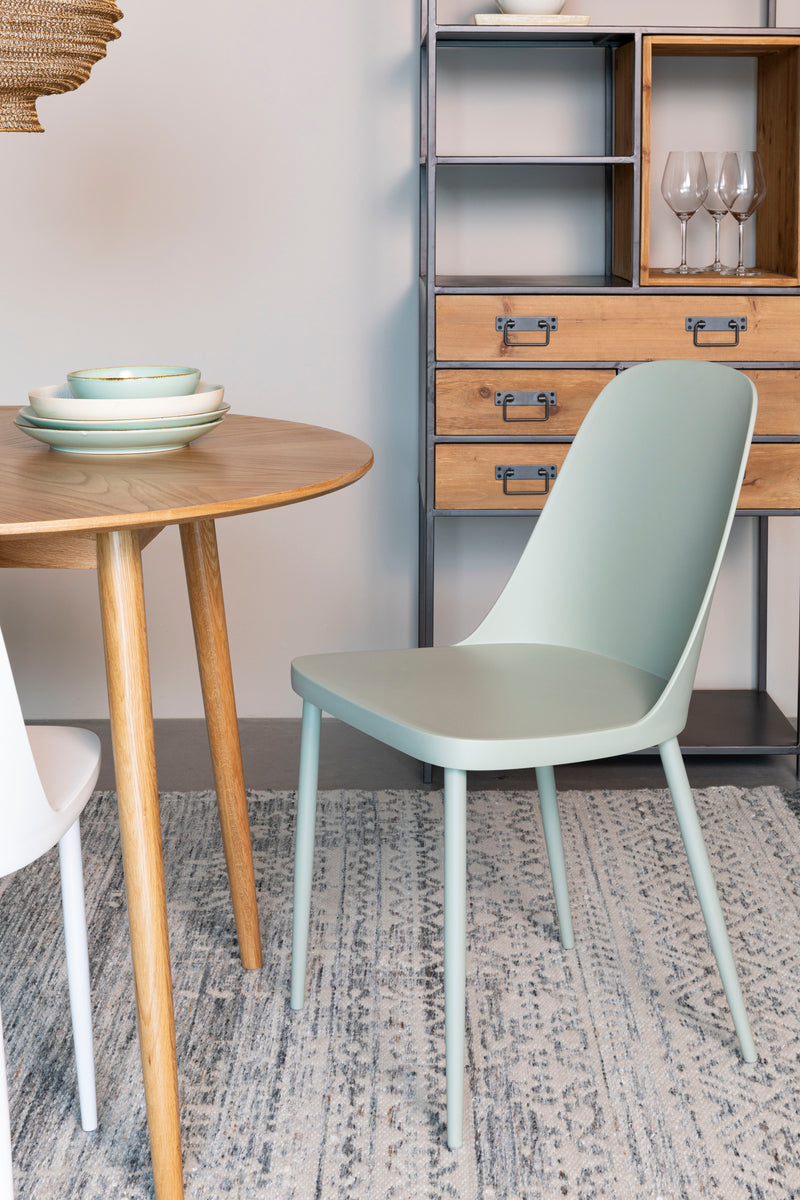 Eetkamerstoel Pip All Mint Polypropyleen Groen 53.5x46 cm-Eetkamerstoelen-Creating Home