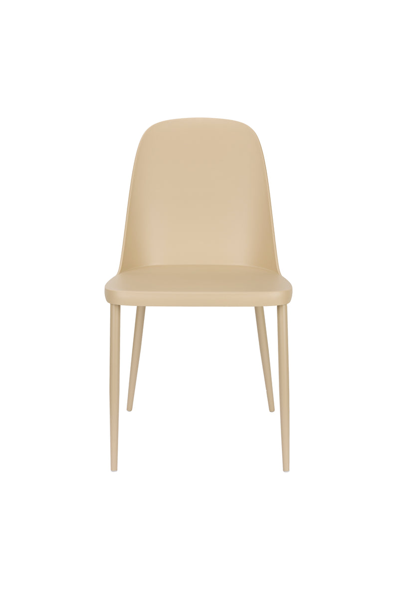 Eetkamerstoel Pip All Steel Beige 54x46 cm-Eetkamerstoelen-Creating Home