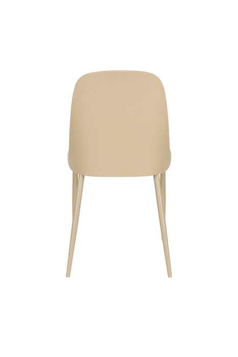Eetkamerstoel Pip All Steel Beige 54x46 cm-Fauteuils-Creating Home