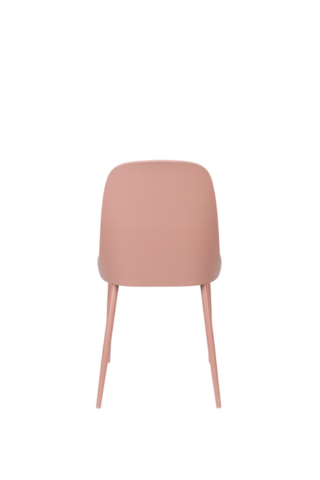 Eetkamerstoel Pip Polypropyleen Roze 53.5x46 cm-Eetkamerstoelen-Creating Home