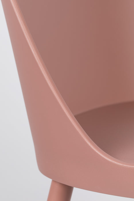 Eetkamerstoel Pip Polypropyleen Roze 53.5x46 cm-Fauteuils-Creating Home