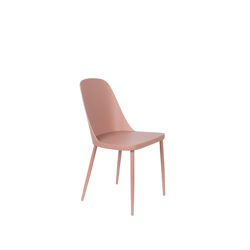 Eetkamerstoel Pip Polypropyleen Roze 53.5x46 cm-Eetkamerstoelen-Creating Home