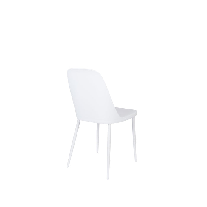Eetkamerstoel Pip Polypropyleen Wit 53.5x46 cm-Eetkamerstoelen-Creating Home
