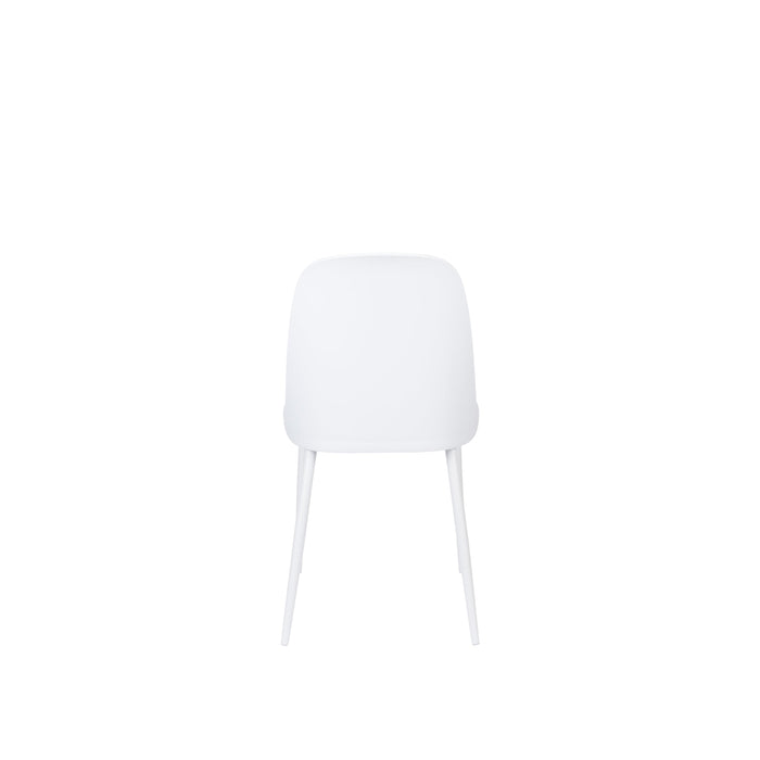 Eetkamerstoel Pip Polypropyleen Wit 53.5x46 cm-Eetkamerstoelen-Creating Home