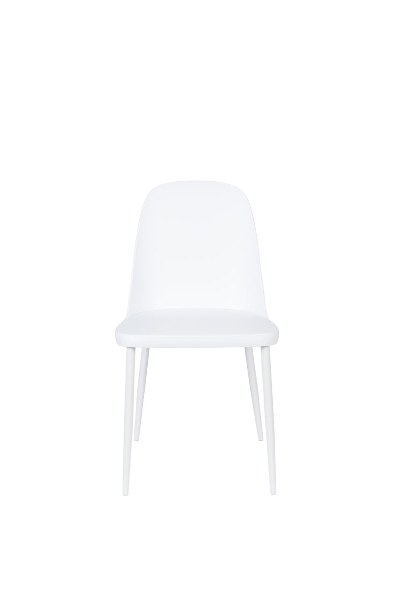 Eetkamerstoel Pip Polypropyleen Wit 53.5x46 cm-Eetkamerstoelen-Creating Home