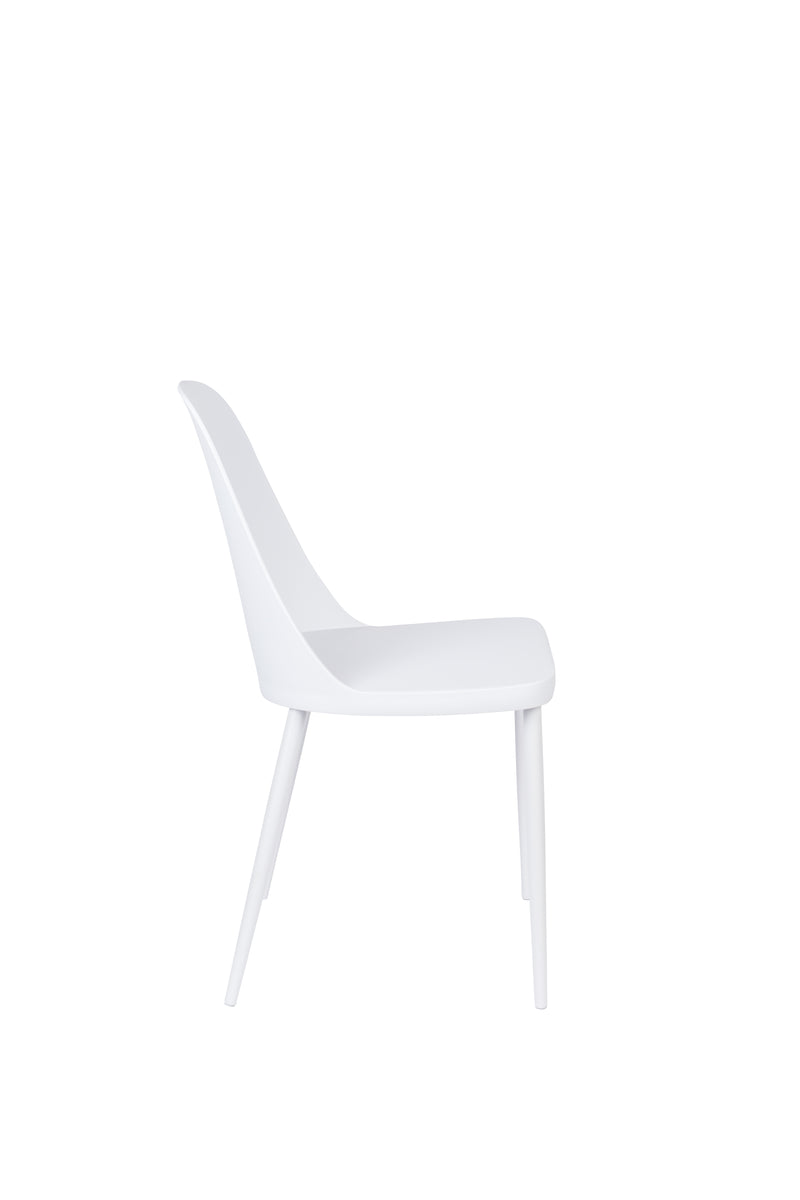 Eetkamerstoel Pip Polypropyleen Wit 53.5x46 cm-Eetkamerstoelen-Creating Home