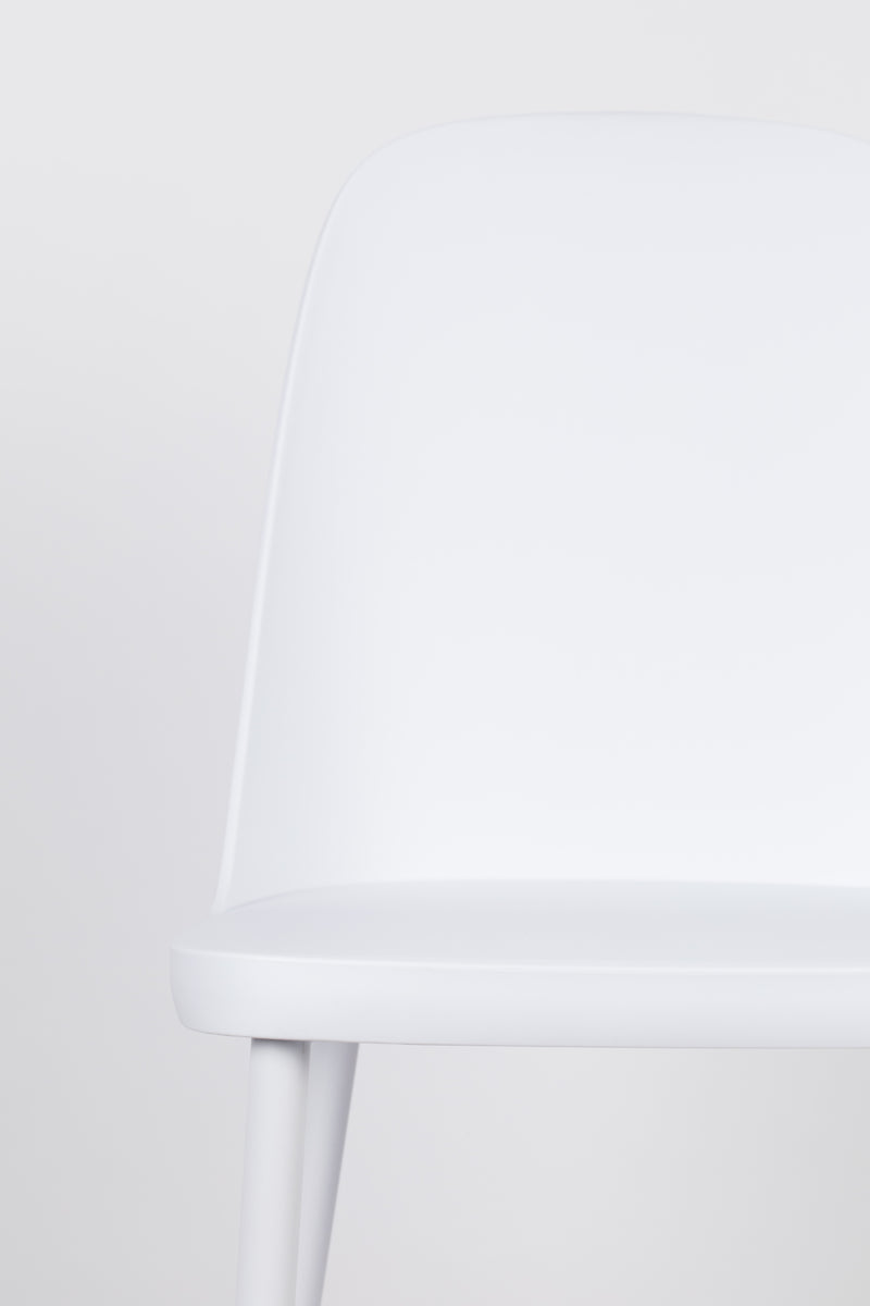 Eetkamerstoel Pip Polypropyleen Wit 53.5x46 cm-Eetkamerstoelen-Creating Home