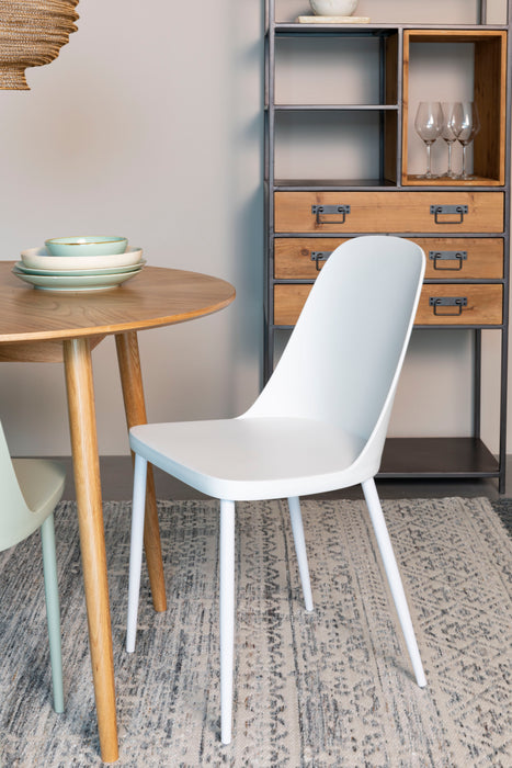 Eetkamerstoel Pip Polypropyleen Wit 53.5x46 cm-Fauteuils-Creating Home