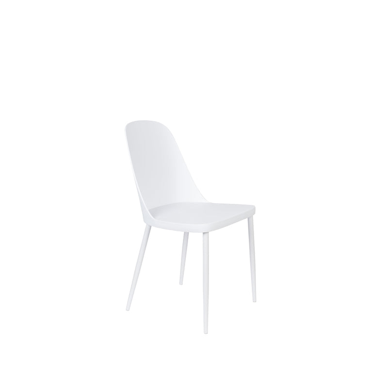 Eetkamerstoel Pip Polypropyleen Wit 53.5x46 cm-Eetkamerstoelen-Creating Home