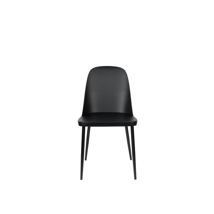 Eetkamerstoel Pip Polypropyleen Zwart 53.5x46 cm-Eetkamerstoelen-Creating Home