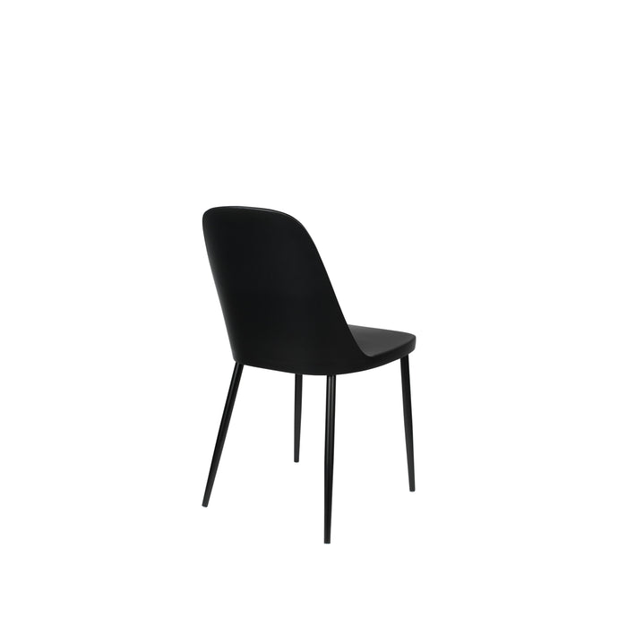 Eetkamerstoel Pip Polypropyleen Zwart 53.5x46 cm-Eetkamerstoelen-Creating Home