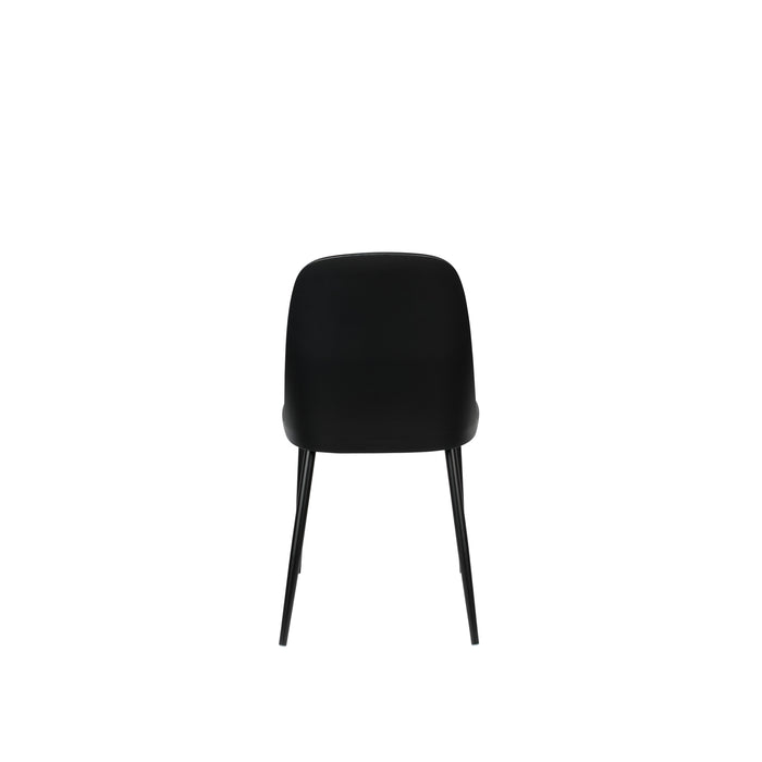 Eetkamerstoel Pip Polypropyleen Zwart 53.5x46 cm-Eetkamerstoelen-Creating Home