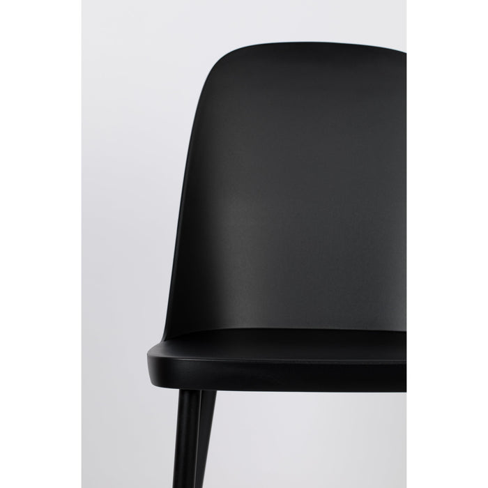 Eetkamerstoel Pip Polypropyleen Zwart 53.5x46 cm-Eetkamerstoelen-Creating Home