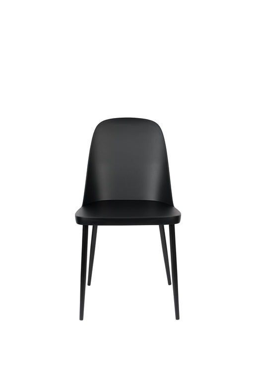 Eetkamerstoel Pip Polypropyleen Zwart 53.5x46 cm-Eetkamerstoelen-Creating Home