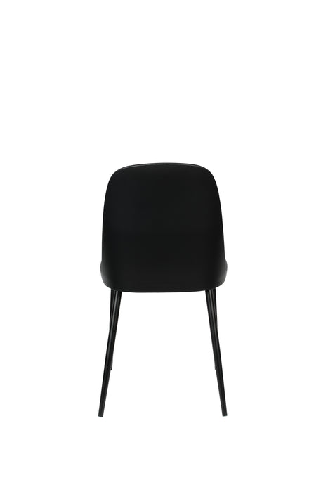 Eetkamerstoel Pip Polypropyleen Zwart 53.5x46 cm-Eetkamerstoelen-Creating Home