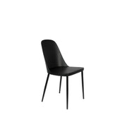 Eetkamerstoel Pip Polypropyleen Zwart 53.5x46 cm-Eetkamerstoelen-Creating Home