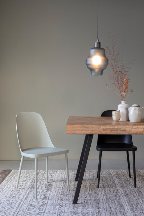 Eetkamerstoel Pip Polypropyleen Zwart 53.5x46 cm-Fauteuils-Creating Home