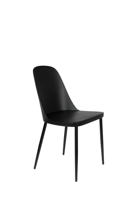 Eetkamerstoel Pip Polypropyleen Zwart 53.5x46 cm-Fauteuils-Creating Home