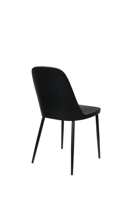 Eetkamerstoel Pip Polypropyleen Zwart 53.5x46 cm-Fauteuils-Creating Home