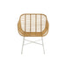 Eetkamerstoel Rachelle Outdoors Met | Rattan Wit-Eetkamerstoelen-J-Line