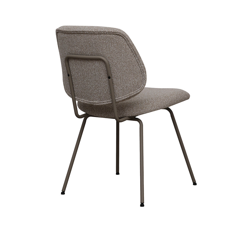Eetkamerstoel Ravenna Bouclé Naturel 50x59x82 cm-Eetkamerstoelen-LABEL51