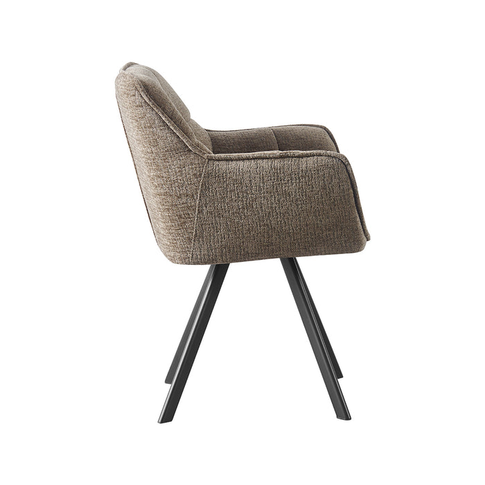 Eetkamerstoel Riley Geweven Beige-Eetkamerstoelen-LABEL51