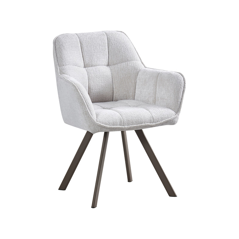 Eetkamerstoel Riley Stof Naturel 61x63x84 cm 180154181-Eetkamerstoelen-LABEL51