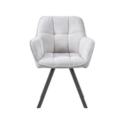 Eetkamerstoel Riley Stof Naturel 61x63x84 cm 180154183-Eetkamerstoelen-LABEL51