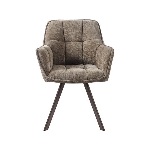 Eetkamerstoel Riley Stof Taupe 61x63x84 cm 180154178-Eetkamerstoelen-LABEL51