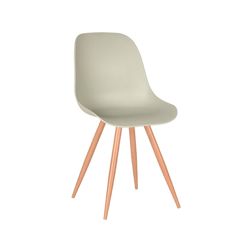 Eetkamerstoel Rimini Breeze PP Naturel Houtlook Frame 46x54x88 cm-Eetkamerstoelen-LABEL51