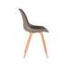 Eetkamerstoel Rimini - Coffee - PP - Naturel Houtlook Frame-Eetkamerstoelen-LABEL51