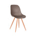 Eetkamerstoel Rimini - Coffee - PP - Naturel Houtlook Frame-Eetkamerstoelen-LABEL51