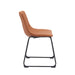 Eetkamerstoel Risto - Cognac - Kunstleder-Eetkamerstoelen-LABEL51