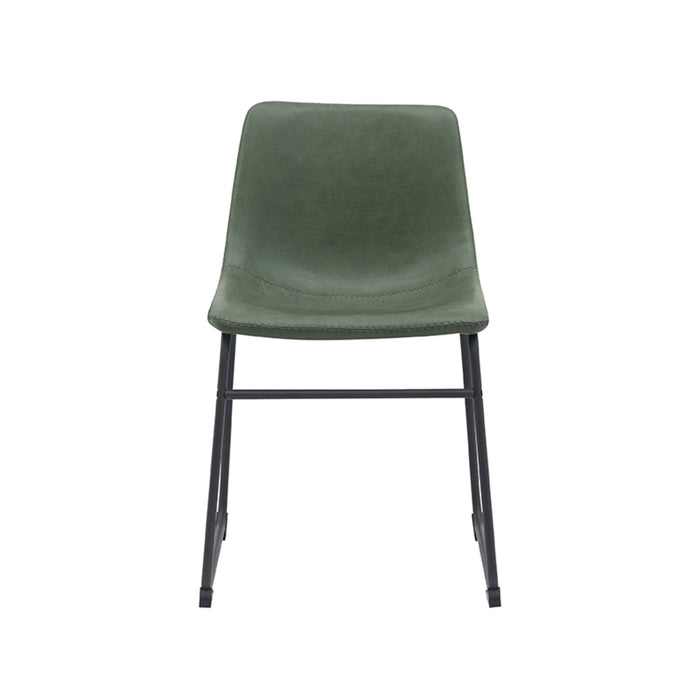 Eetkamerstoel Risto - Hunter - Kunstleder-Eetkamerstoelen-LABEL51