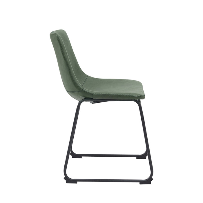 Eetkamerstoel Risto - Hunter - Kunstleder-Eetkamerstoelen-LABEL51