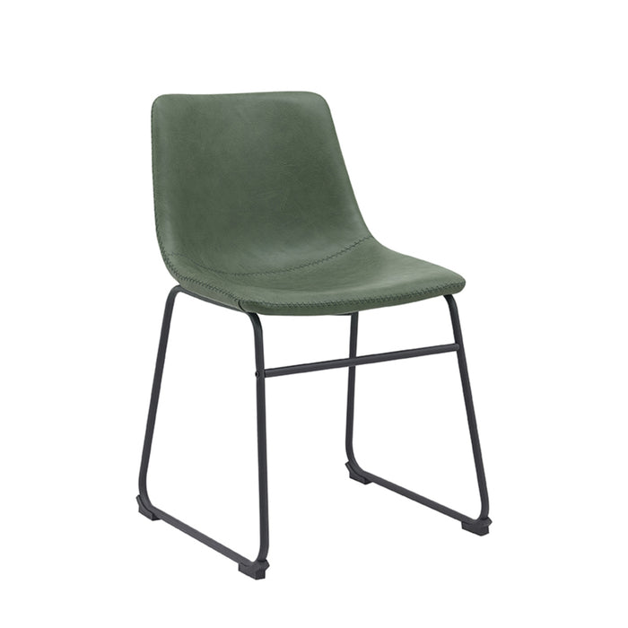Eetkamerstoel Risto - Hunter - Kunstleder-Eetkamerstoelen-LABEL51